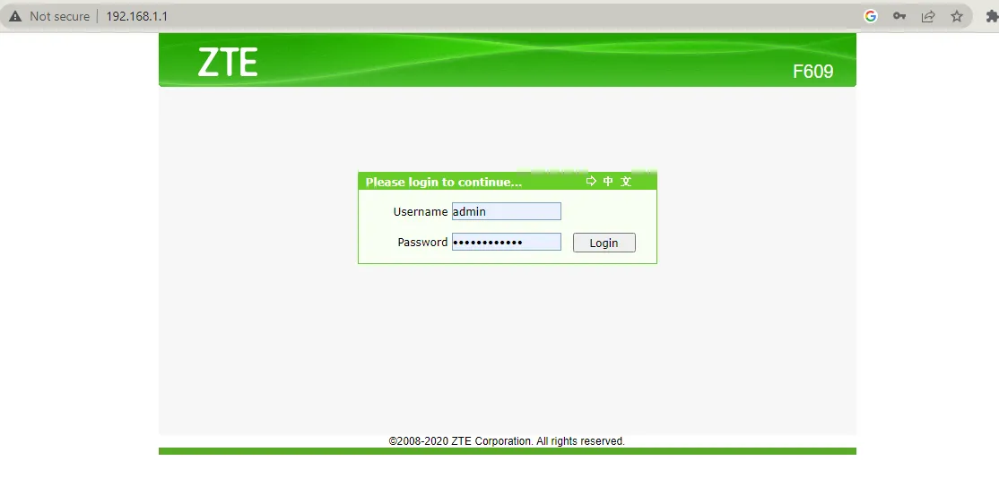 Login Page