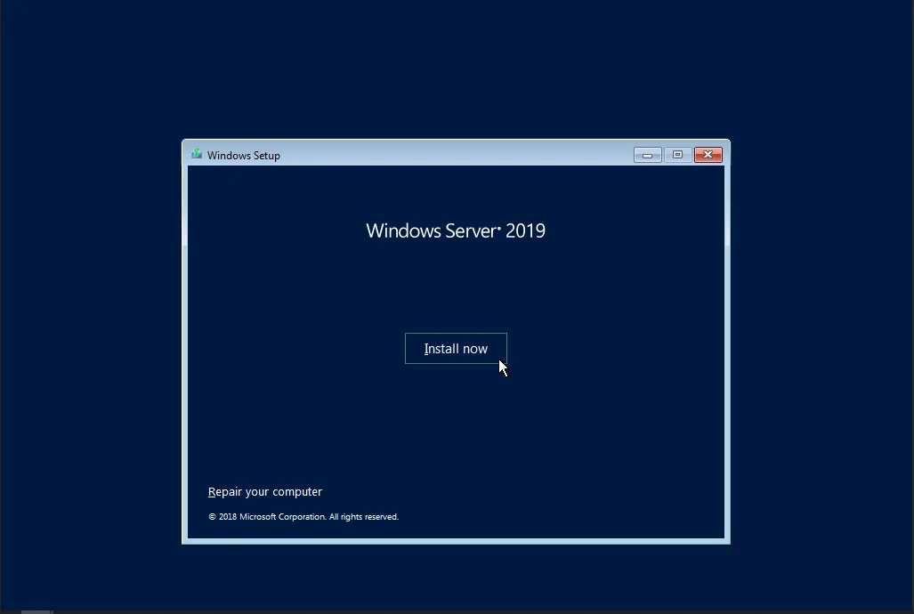Install now Install now