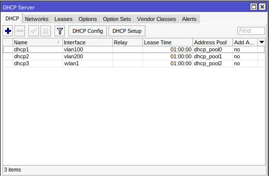 DHCP Server Verifikasi DHCP Server Verifikasi