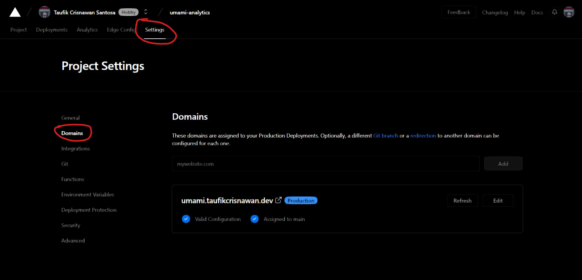 Custom Domains Custom Domains